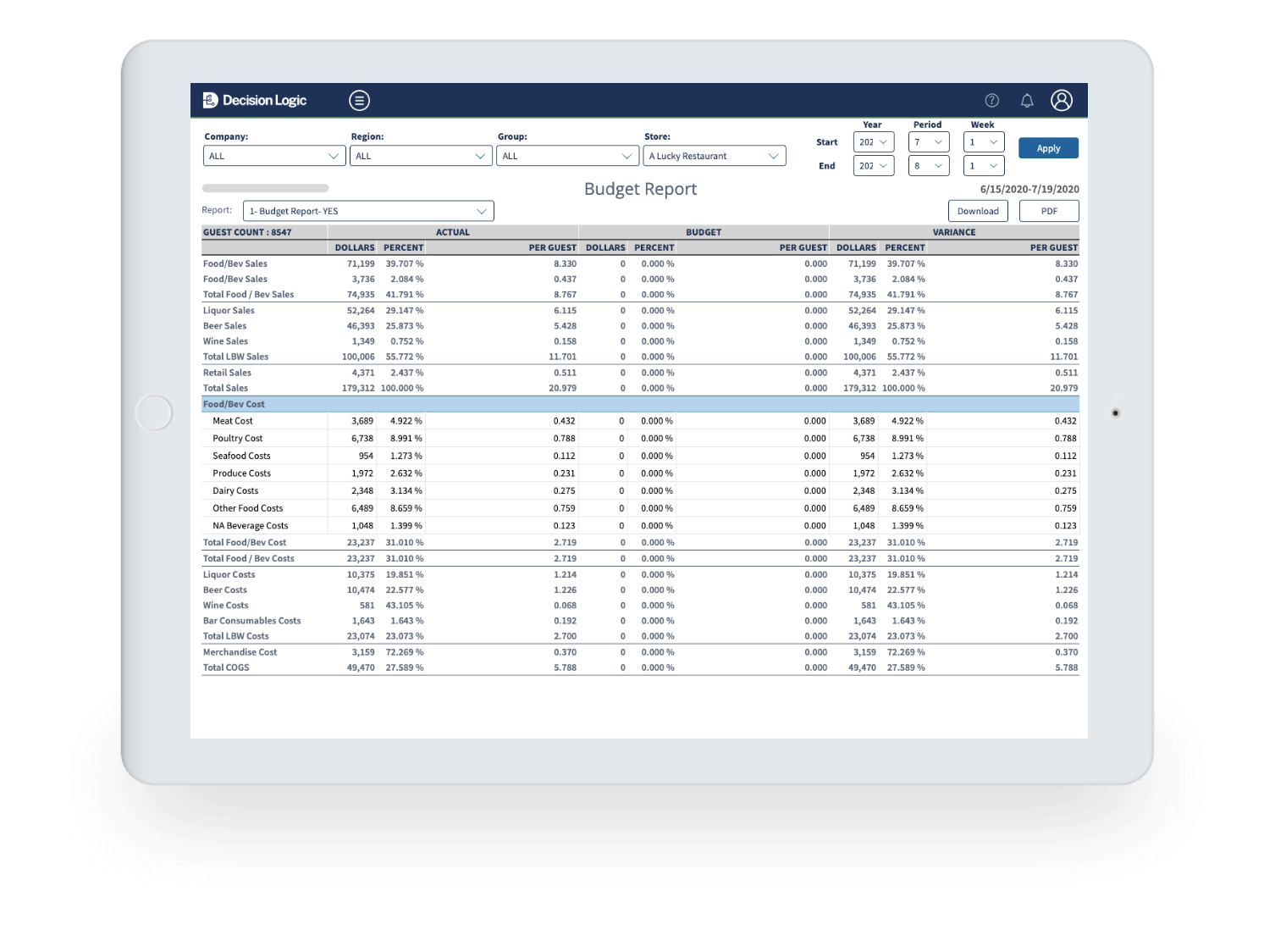 Accounting Integration Mockup